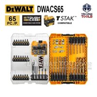 Bộ Mũi Vặn Vít, Mũi Khoan Đa Năng 65 Chi Tiết DeWalt DWACS65