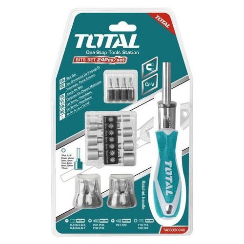 Bộ mũi vít 24 chi tiết Total TACSD30246