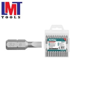 Bộ mũi vít dẹp 10 chi tiết Total TAC16SL423