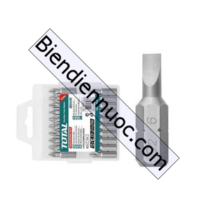 Bộ mũi vít dẹp 20 chi tiết Total TAC16SL413