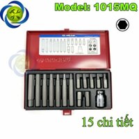 Bộ mũi vít đóng lục giác Kingtony 1015MQ 15 chi tiết H4-H12