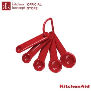 Bộ muỗng đong định lượng màu đỏ KitchenAid - 5 cái