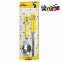 Bộ Muỗng & Đũa Inox Tay Cầm Bọc Nhựa Korea SK11