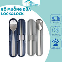 Bộ Muỗng Đũa LOCK&LOCK Bằng Thép Không Gỉ Gọn Nhẹ Mang Cơm Văn Phòng Ăn Đồ Hàn HPL105