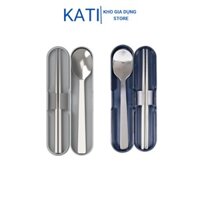 Bộ Muỗng Đũa Lock&Lock Bằng Thép Không Gỉ HPL105, Bộ Đũa Thĩa Có Hộp