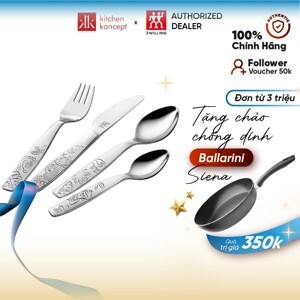 Bộ muỗng nĩa cho trẻ em Zwilling Jungle 4 cái