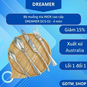 Bộ muỗng nĩa Dreamer INOX cao cấp 4 món DCS-02