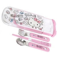 Bộ muỗng, nĩa, đũa hello kitty OSK Chopsticks, spoon and folk set Hello Kitty 5×12 PCS/CTN