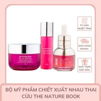 Bộ Mỹ Phẩm Chiết Xuất Nhau Thai Cừu The Nature Book Dưỡng Ẩm Cung Cấp Collagen Thu Nhỏ Lỗ Chân Lông