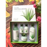 Bộ Mỹ Phẩm Dưỡng Da Lô Hội Foodaholic Aloe Aqua Skin Care siêu cấp ẩm và dưỡng da trắng mịn