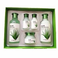 Bộ Mỹ Phẩm Dưỡng Da Lô Hội Foodaholic Aloe Aqua Skin Care Siêu Cấp Ẩm Và Dưỡng Da Trắng Mịn