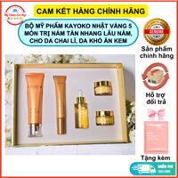 Bộ Mỹ Phẩm Kayoko Nhật Vàng 5 Món Cho Da Nám Nhiều, Da Chai Lì, Da Không Đều Màu Khó Ăn Kem