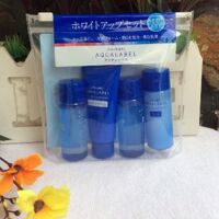 Bộ mỹ phẩm shiseido aqualabel màu xanh cho da nhờn
