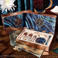 Bộ mỹ phẩm trang điểm phong cách Trung Quốc Trọn bộ một bộ bạn gái Vợ Son môi Trung Quốc Hộp quà tặng ngày lễ tình nhân20250317