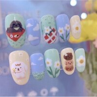 bộ nailbox thiết kế hoat hinh xinh xắn 0363