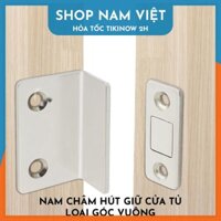 Bộ Nam Châm Dán Cửa Giúp Giữ Cửa Tủ Chắc Chắn, Không Cần Khoan Vít - Loại góc vuông