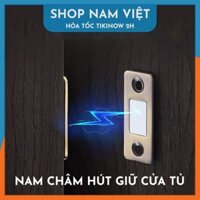 Bộ Nam Châm Dán Cửa Giúp Giữ Cửa Tủ Chắc Chắn, Không Cần Khoan Vít - Loại phẳng