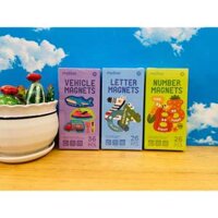 Bộ nam châm Mideer Magnetic letter - Magnetic number - Vehicle Magnets