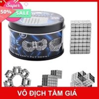 Bộ nam châm tạo hình thông minh Bucky Cubes 216 viên 5mm Vuông màu Bạc Hộp Nhôm FULLBOX Sẵn Hàng [ Hot ]