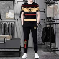 bộ nam mùa hè cao cấp áo hydrogen Bộ đồ thể thao nam mặc thường ngày quần dài ngắn tay nhanh khô lụa băng mẫu mỏng mùa hè trang phục nam bộ hai chi tiết đẹp trai sành điệu