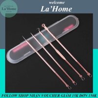 Bộ nặn mụn 4 chi tiết La'Home kèm hộp đựng