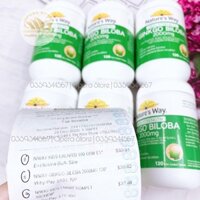 Bổ não Ginkgo Biloba 2000mg Nature way