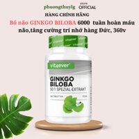 Bổ não GINKGO BILOBA 6000 hàng Đức, 360v hàng mới date xa