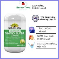 Bổ Não Ginkgo Biloba Nature's Way Úc 120 viên (BR)