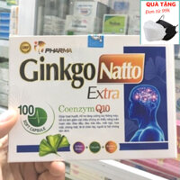 Bổ não Ginkgo Natto Extra Coenzym Q10 Trắng viên nang mềm, tăng cường lưu thông tuần hoàn não hộp 100