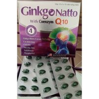 BỔ NÃO GINKGO NATTO WITH COENZYM Q10. GIÚP TĂNG CƯỜNG LƯU THÔNG MÁU, LÀM GIẢM CÁC BIỂU HIỆN THIỂU NĂNG