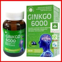 Bổ não Ginkgo tăng cường trí nhớ Ginkgo Bibola 6000 lọ 30 viên - Hoạt huyết, tăng cường lưu thông máu não V68