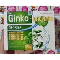 BỔ NÃO GINKO-IQ-10 NATO DH980A - XANH LÁ, HỖ TRỢ HOẠT HUYẾT, TĂNG TUẦN HOÀN MÁU NÃO