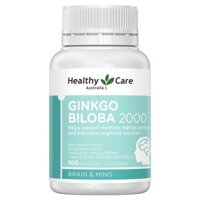 Bổ não Healthy care Ginkgo Biloba 2000 của Úc