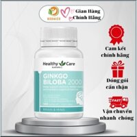 Bổ não Healthy Care Ginkgo Biloba Úc 2000 100 viên