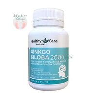 Bổ não Healthy Care Ginkgo Biloba 2000mg 100 viên của ÚC mẫu mới của Úc chính hãng