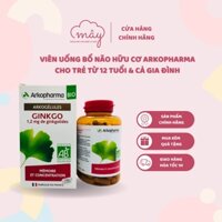 Bổ não hữu cơ Ginko Arkopharma Pháp cho trẻ từ 12 tuổi và cả gia đình - Nhập khẩu Pháp