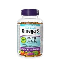 Bổ não Omega 3 Triple Strength Webber Naturals (c/80v)