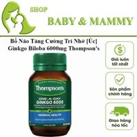 Bổ não tăng cường trí nhớ [Úc] Ginkgo Biloba 6000mg Thompson's
