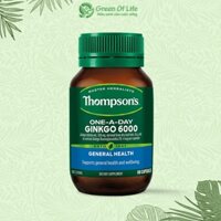 Bổ não tăng cường trí nhớ Thompson Ginkgo Biloba 6000mg 60v - Thompson