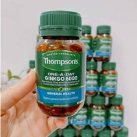 Bổ não Thompson's Ginkgo Biloba 6000mg - Lọ 60 viên