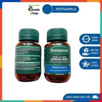 Bổ não Thompson's Ginkgo Biloba 6000mg - 60 viên (Mẫu mới 2022)