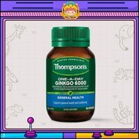 Bổ Não Úc Ginkgo Biloba 6000Mg Thompson'S Tăng Cường Trí Nhớ 60 Viên - Bổ Não Thompson'S