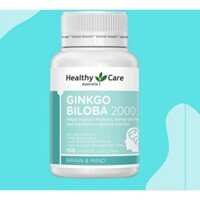 Bổ não Úc [Hàng chính hãng ] Healthy Care Ginkgo Biloba 2000mg - 100 viên