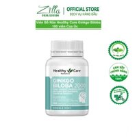 Bổ não Úc Healthy Care Ginkgo Biloba 2000mg 100 viên Của Úc