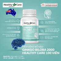Bổ não [Úc] Healthy Care Ginkgo Biloba 2000mg - 100 viên 6000mg - 60 viên