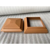 Bộ nắp chụp hàng rào, bao gồm năp chụp trên và nắp chân, dùng cho gỗ nhựa