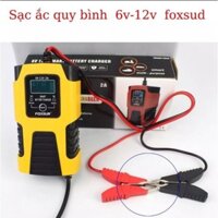 Bộ nạp Sạc ắc quy 6V-12V-2A FOXSUR có chức năng khử sunfat chống ngược cực tự ngắt khi đầy sạc bình ắc quy xe máy