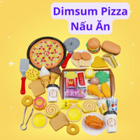 Bộ nấu ăn Dimsum Pizza đa dạng chi tiết màu sắc bắt mô phỏng chân thật cho bé vui chơi cùng bạn bè