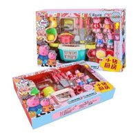 Bộ nấu ăn gia đình heo Peppa Pig - gia đình Peppa kèm quầy bếp