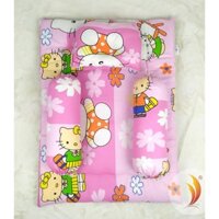 Bộ Nệm Gối Sơ Sinh Vải Cotton Thắng Lợi_Gối sơ sinh chống bẹt đầu_Cặp gối ôm sơ sinh_Nệm cho bé